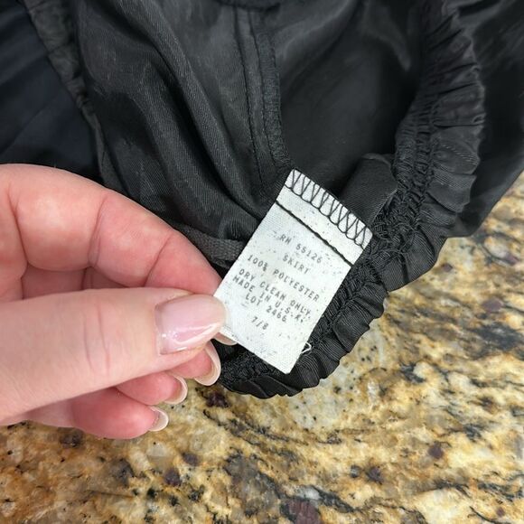 Positive Attitude Vintage Elastic Waist Pleated High Rise Maxi Skirt Size S/M - Picture 4 of 6